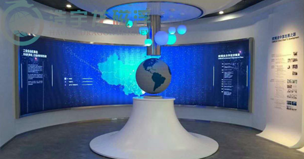 上海***企业展厅-大型磁悬浮地球仪